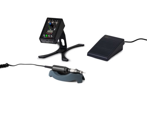 Badeco micromotor set MX-4 Evolution LCD strong with RS2000 motor, rotary HP465 handpiece and PC800 combi pedal